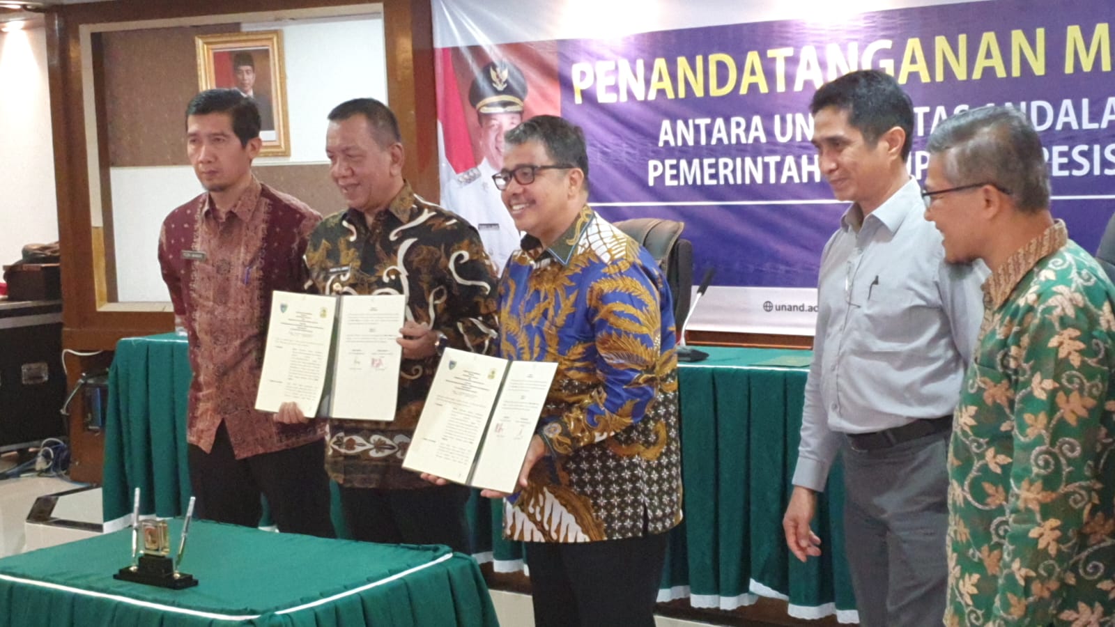 Kegiatan Perjanjian Kerjasama dan MoU Pemerintah Kabupaten Pesisir Selatan dan Universitas Andalas P